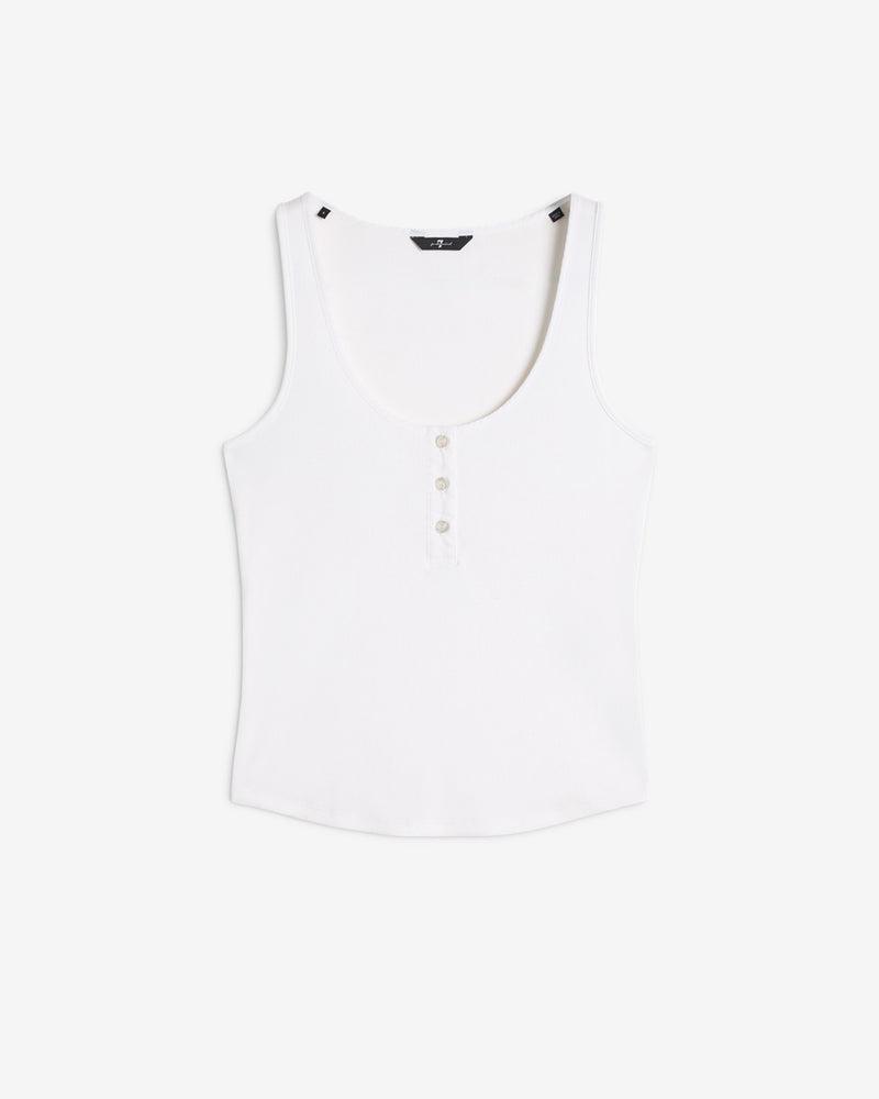 Ribbed Henley Tank Product Image