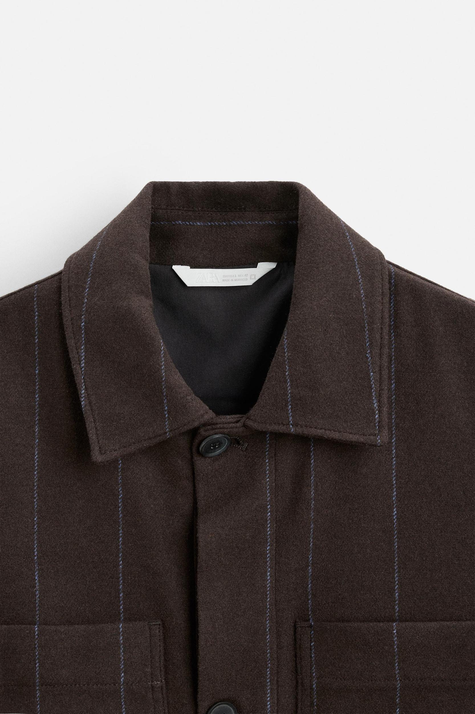 STRIPED POCKET OVERSHIRT Product Image