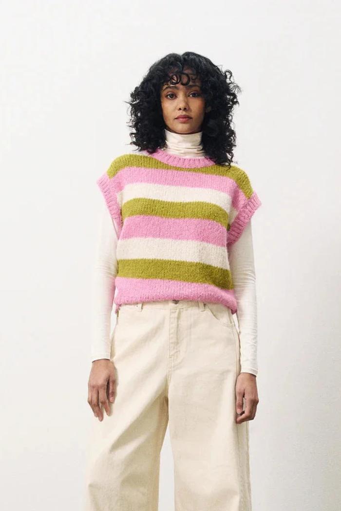 Stripe Pullover Vest Product Image