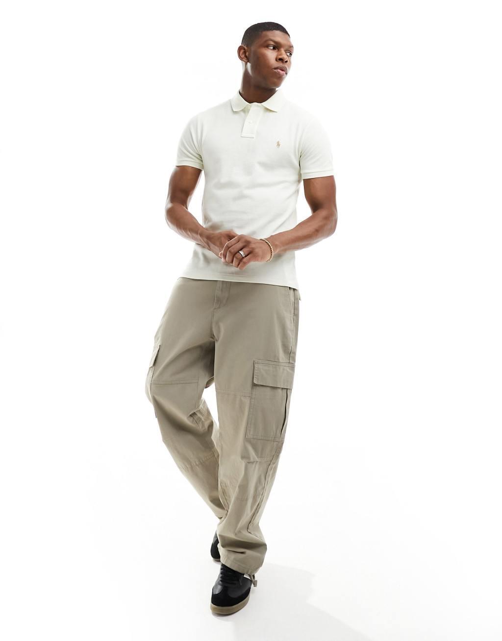 Polo Ralph Lauren icon logo pique polo slim fit Product Image
