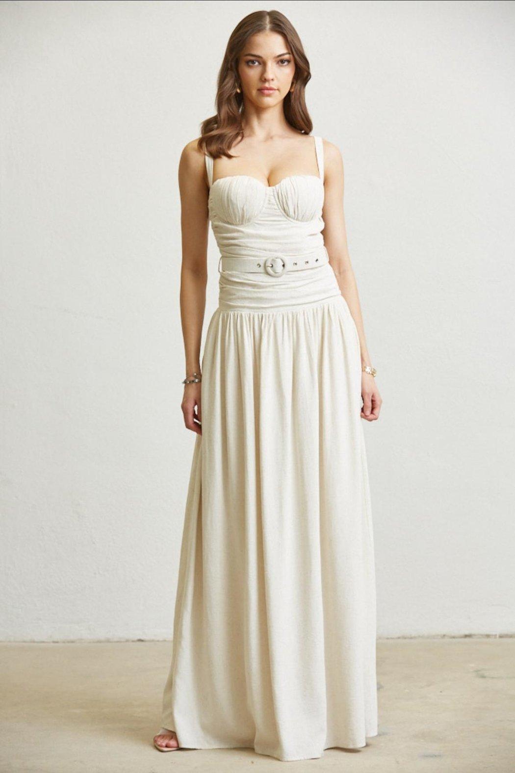 Linen Maxi Dress Product Image