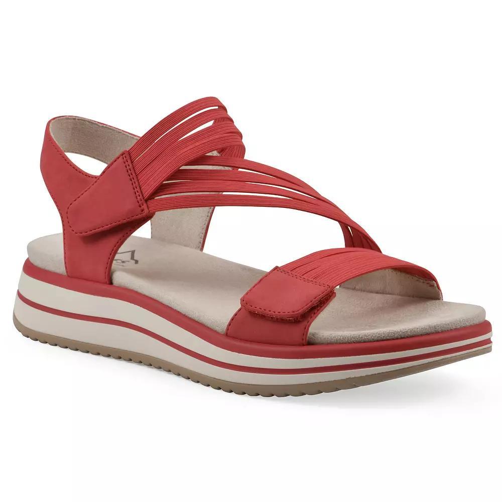 Cliffs by White Mountain Hapford Women's Sport Sandals, Size: 9.5, Red Nubuck Product Image