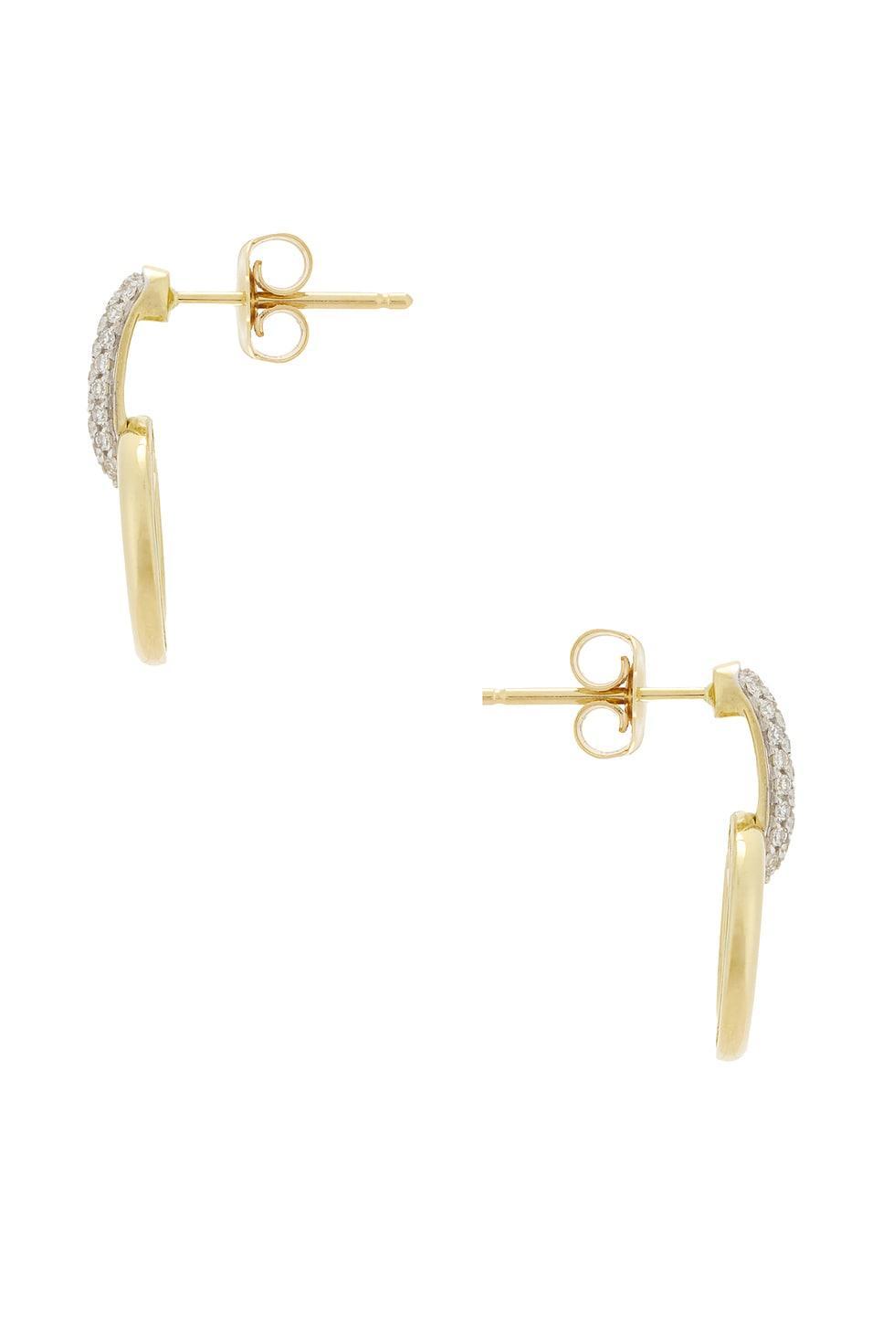 Diamond Horsebit Earrings Product Image