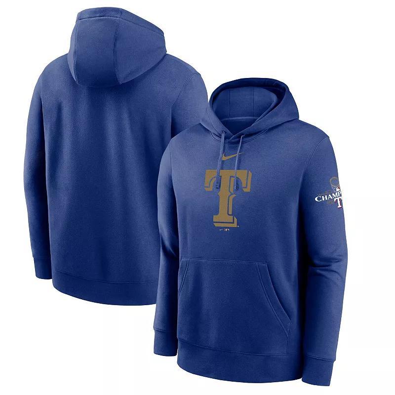 Mens Nike Royal Texas Rangers 2024 Gold Collection Club Fleece Pullover Hoodie Product Image