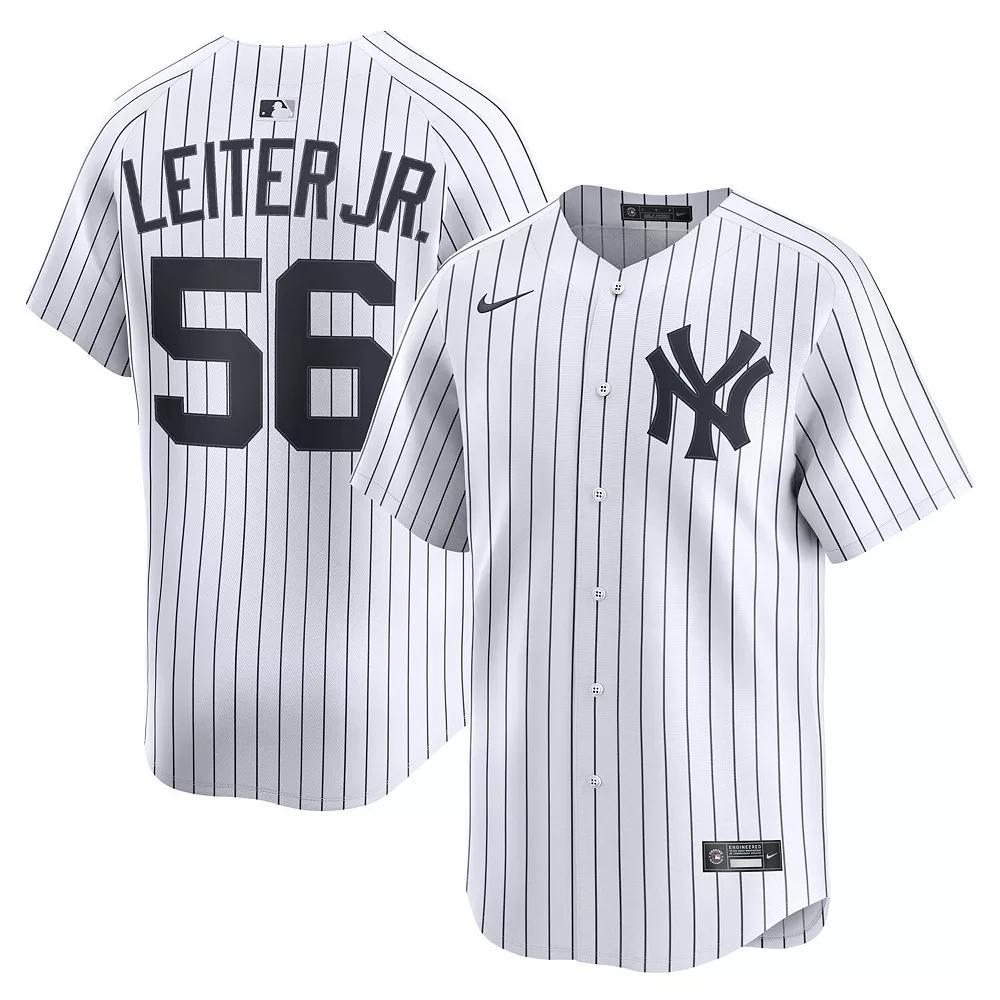 Men's Nike Mark Leiter Jr. White New York Yankees Home Limited Player Jersey, Size: Medium Product Image