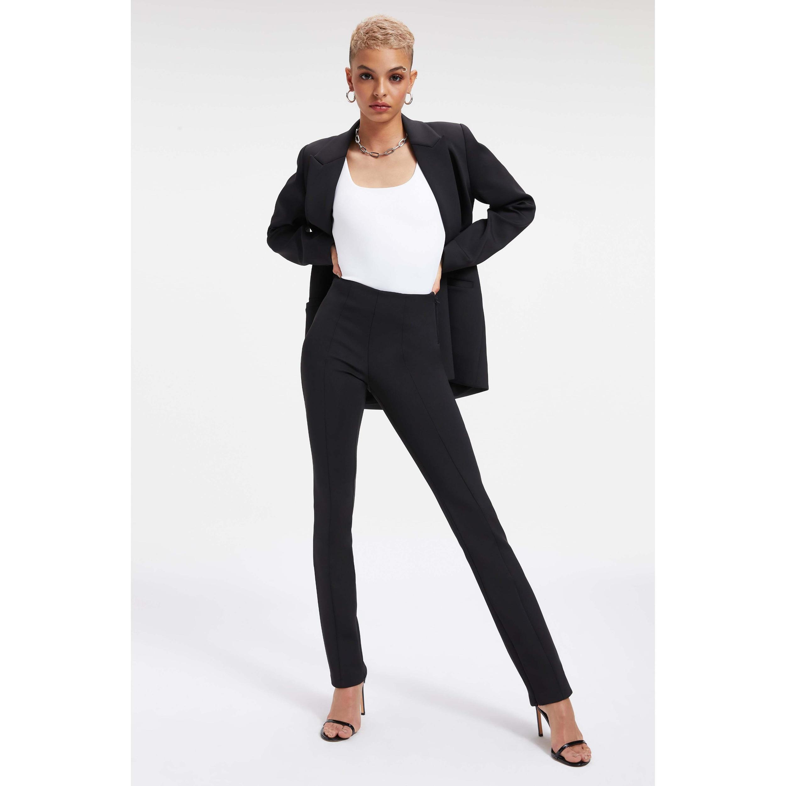 Womens Good Waist Flare Scuba Pants Product Image