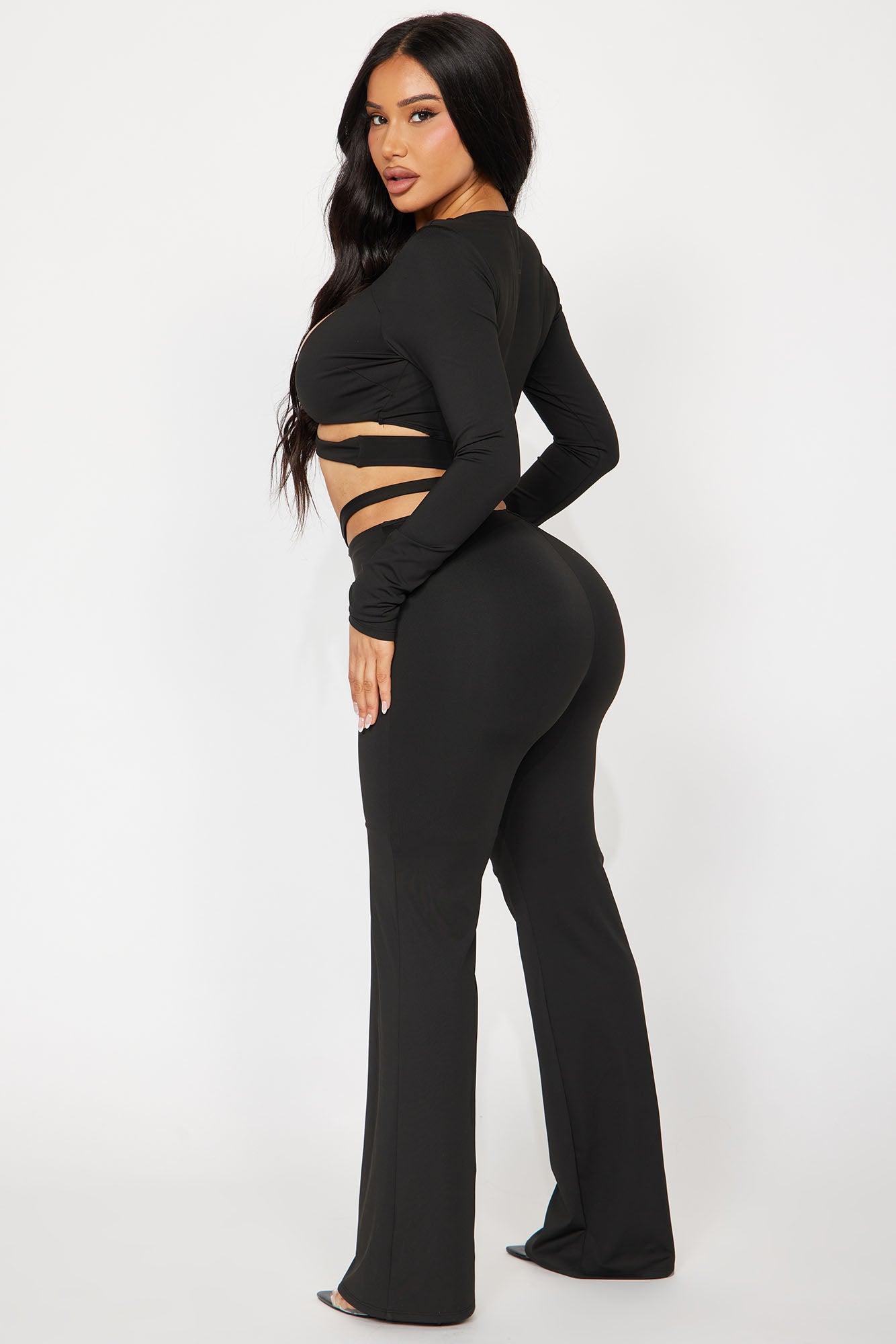 Twisted Pant Set - Black Product Image