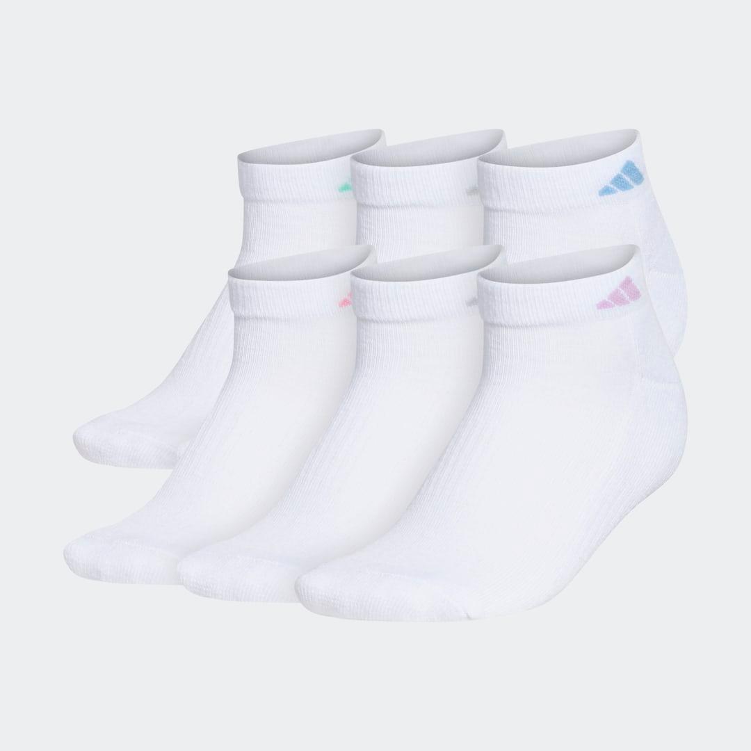 Women's adidas Athletic Low-Cut Sock 6-Pack, Size: 5-10, White Product Image