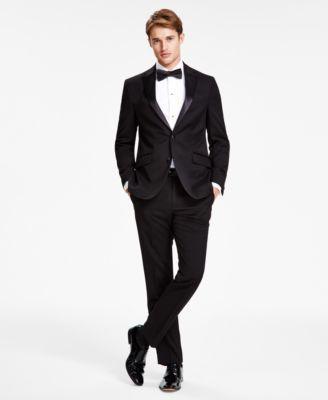 Kenneth Cole Reaction Mens Slim-Fit Ready Flex Tuxedo Suit Product Image