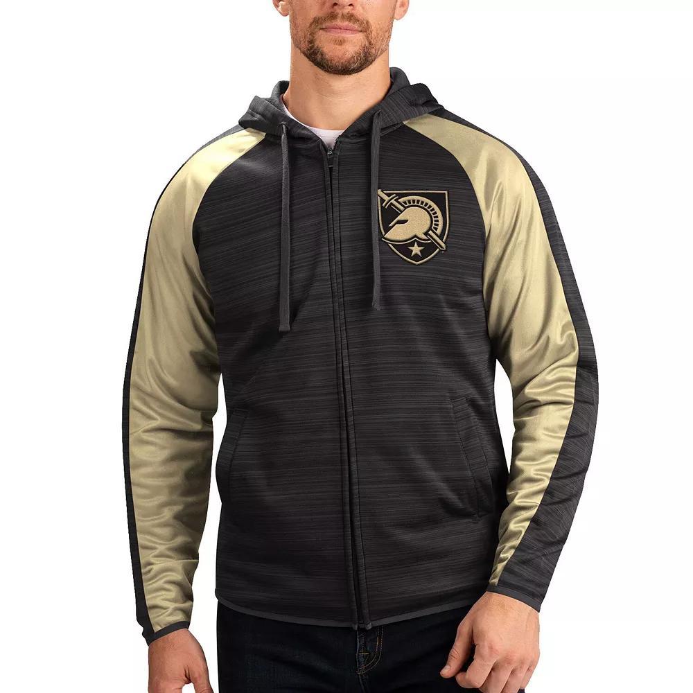 Men's G-III Sports by Carl Banks Black Army Black Knights Neutral Zone Raglan Full-Zip Track Jacket Hoodie, Size: Medium, Nc2 Black Product Image