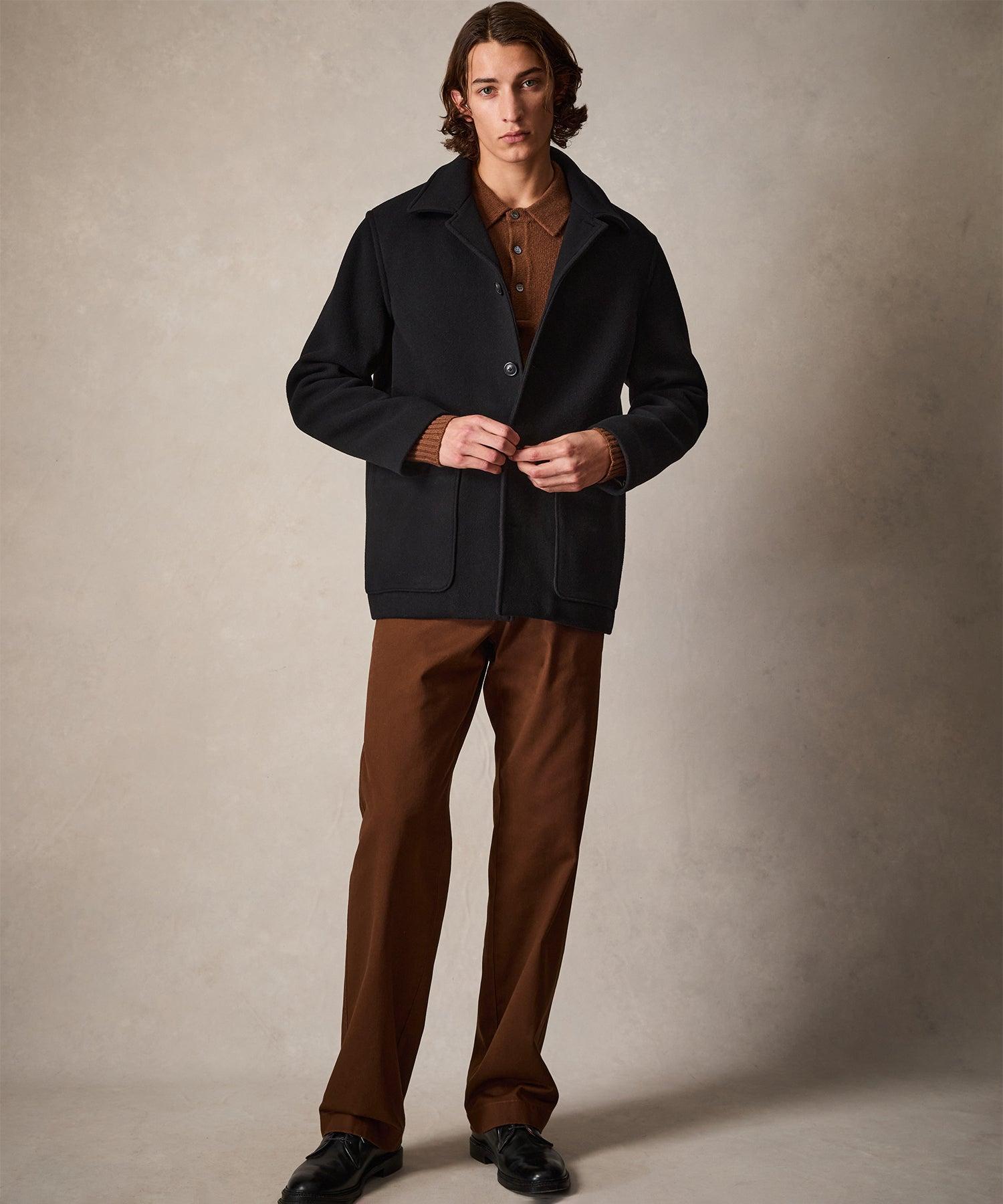 Wool Cashmere Cafe Jacket in Pecan Product Image