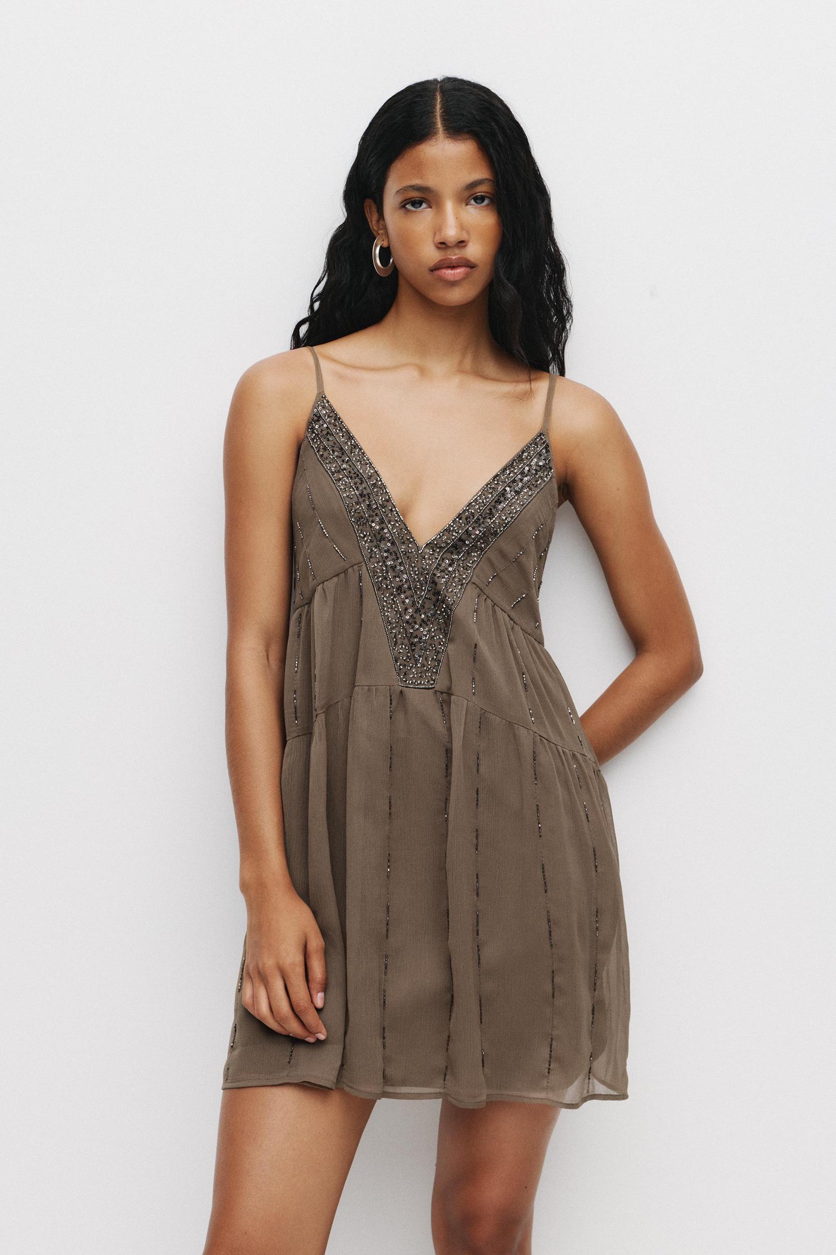 Short beaded dress Product Image