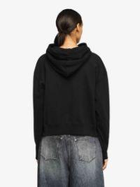 ANCHOR LOGO CROPPED HOODIE in black | JW Anderson US  Product Image