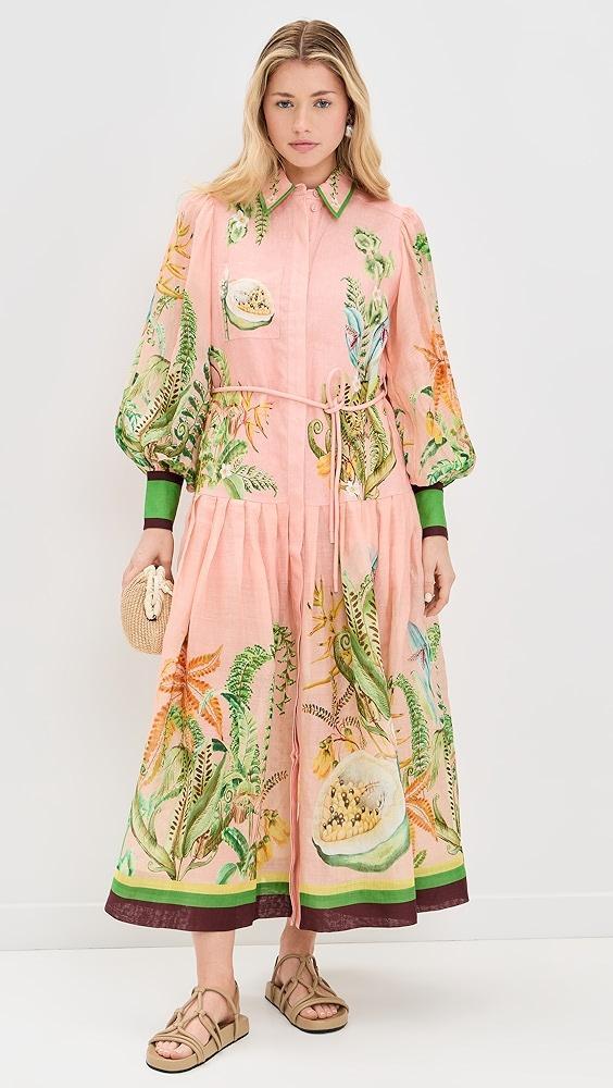 ALÉMAIS Papaya Shirtdress | Shopbop Product Image