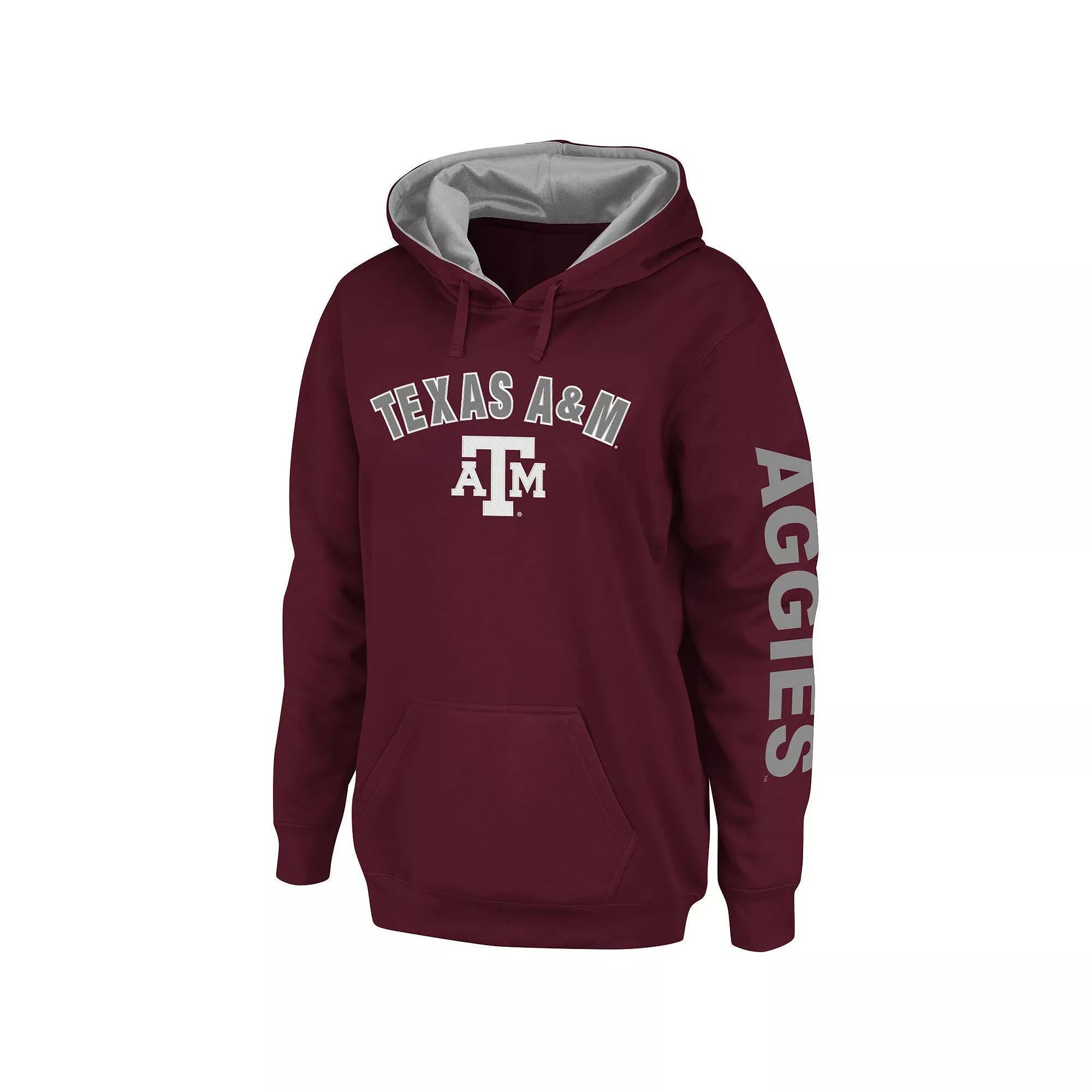 Womens Colosseum Maroon Texas A&M Aggies Loud and Proud Pullover Hoodie Product Image