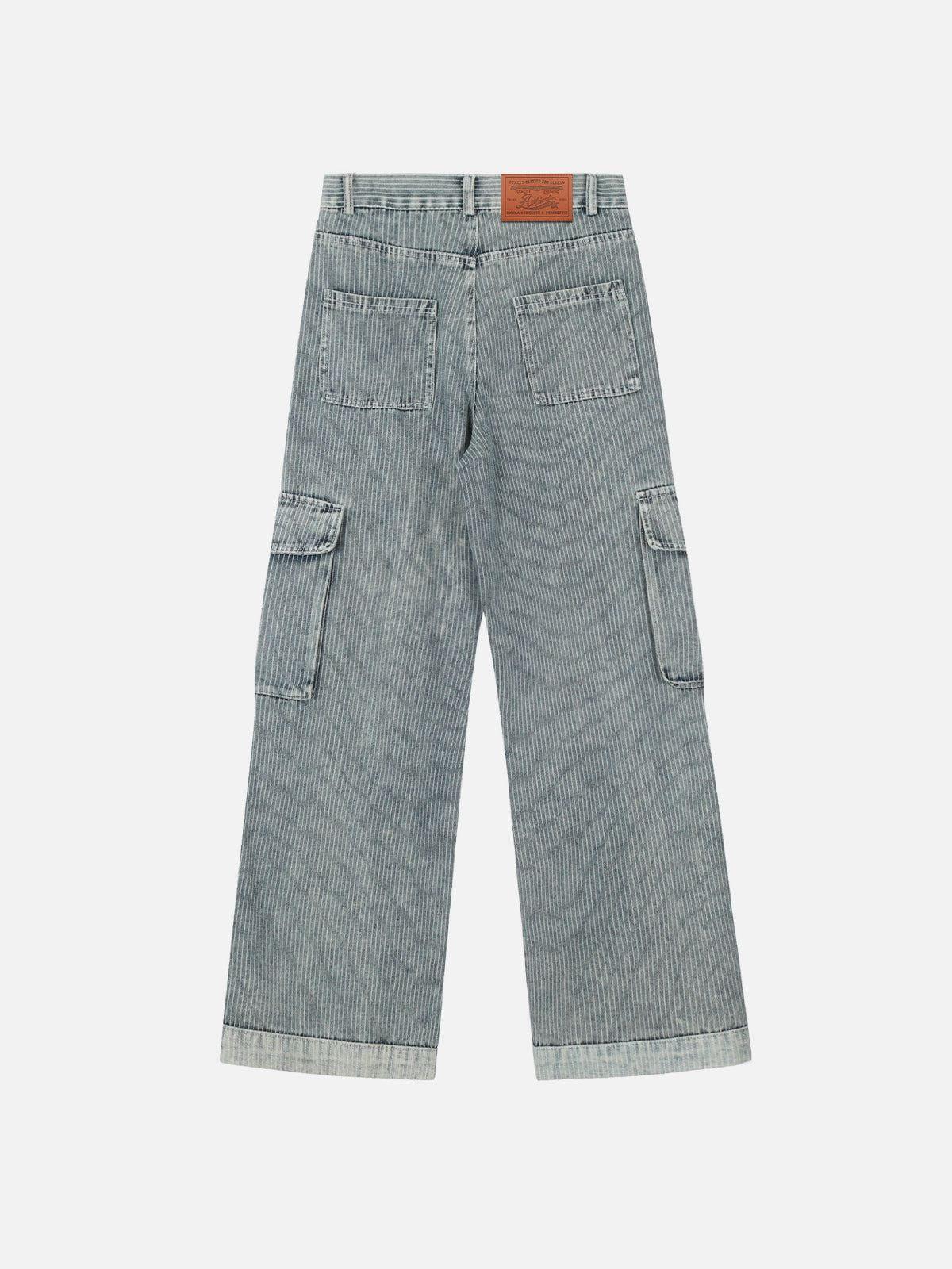Aelfric Eden Stripe Multi Pocket Loose Jeans Product Image
