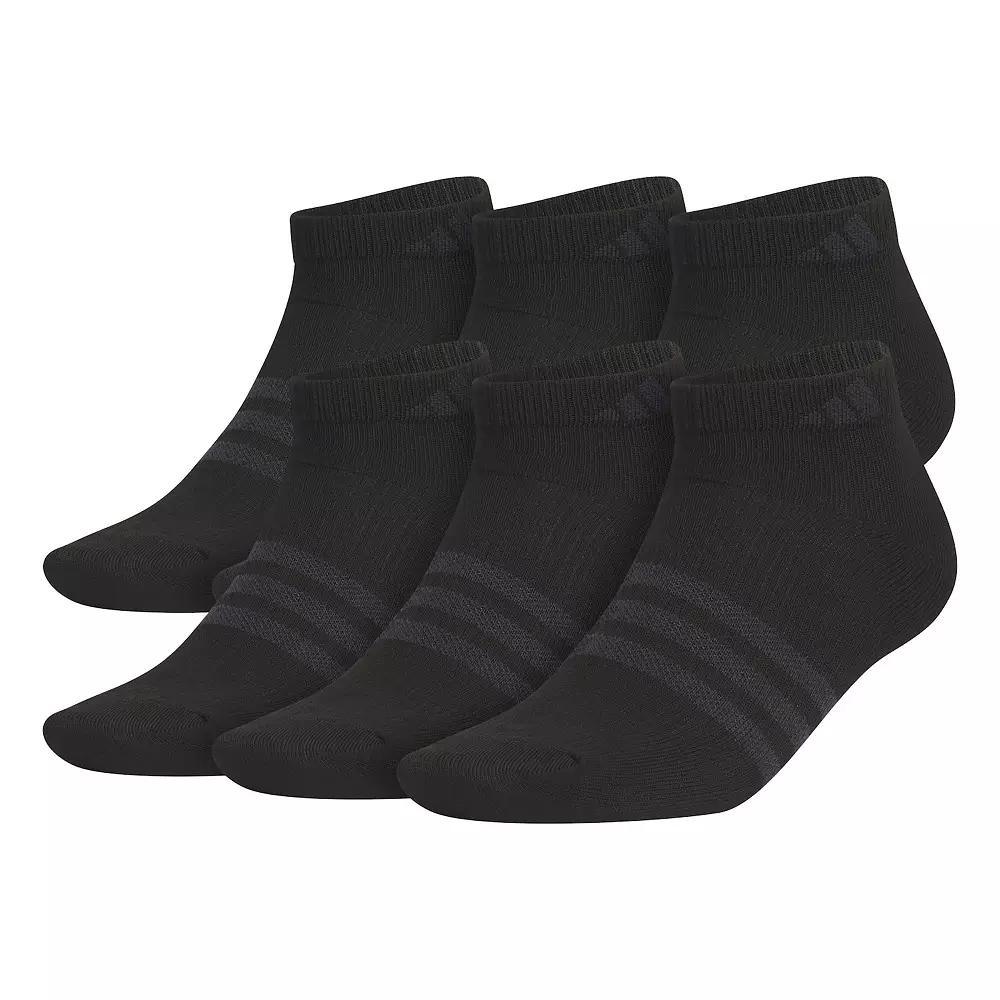 Men's adidas 6-Pack Superlite 3.0 Low-Cut Socks, Size: 5-8, Black Gray Product Image