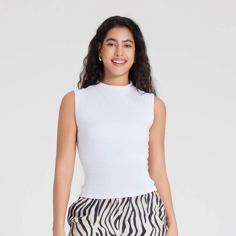 Women's Draped Knit Top - A New Day™ Product Image