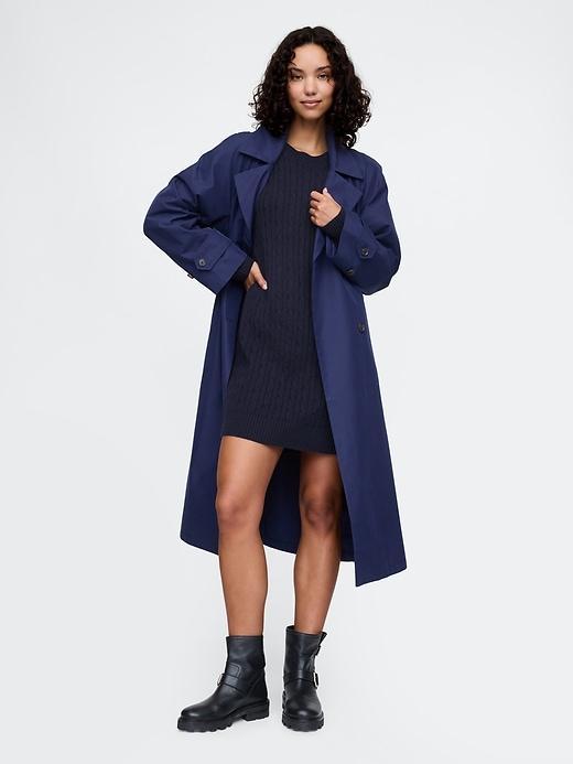 CashSoft Cable-Knit Mini Sweater Dress Product Image