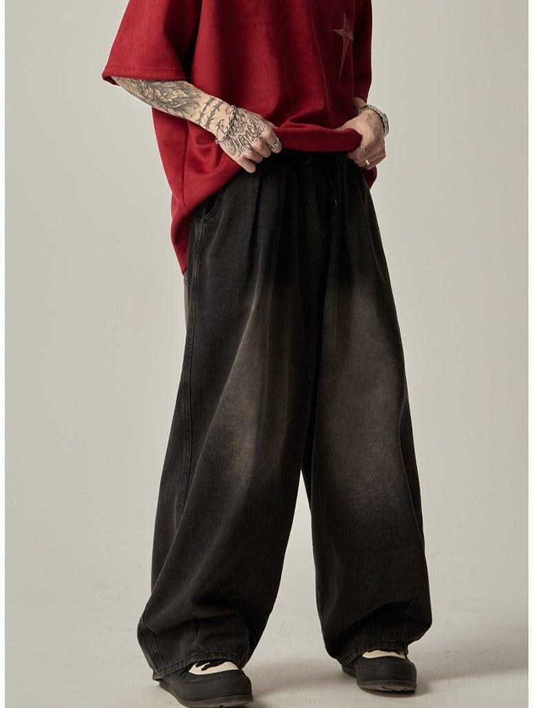 RT No. 11177 BAGGY STRAIGHT DENIM JEANS Product Image
