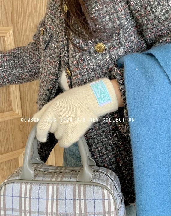 Plain Knit Gloves Product Image