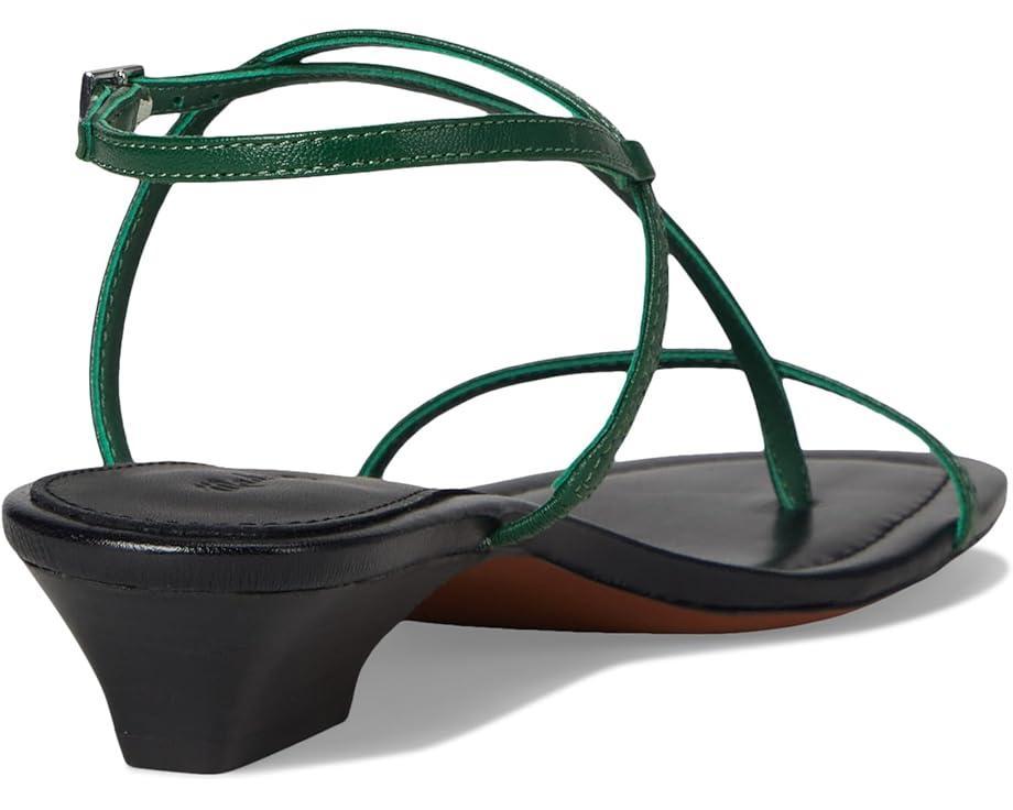 Tamia Heeled Thong Sandals - Suede Product Image