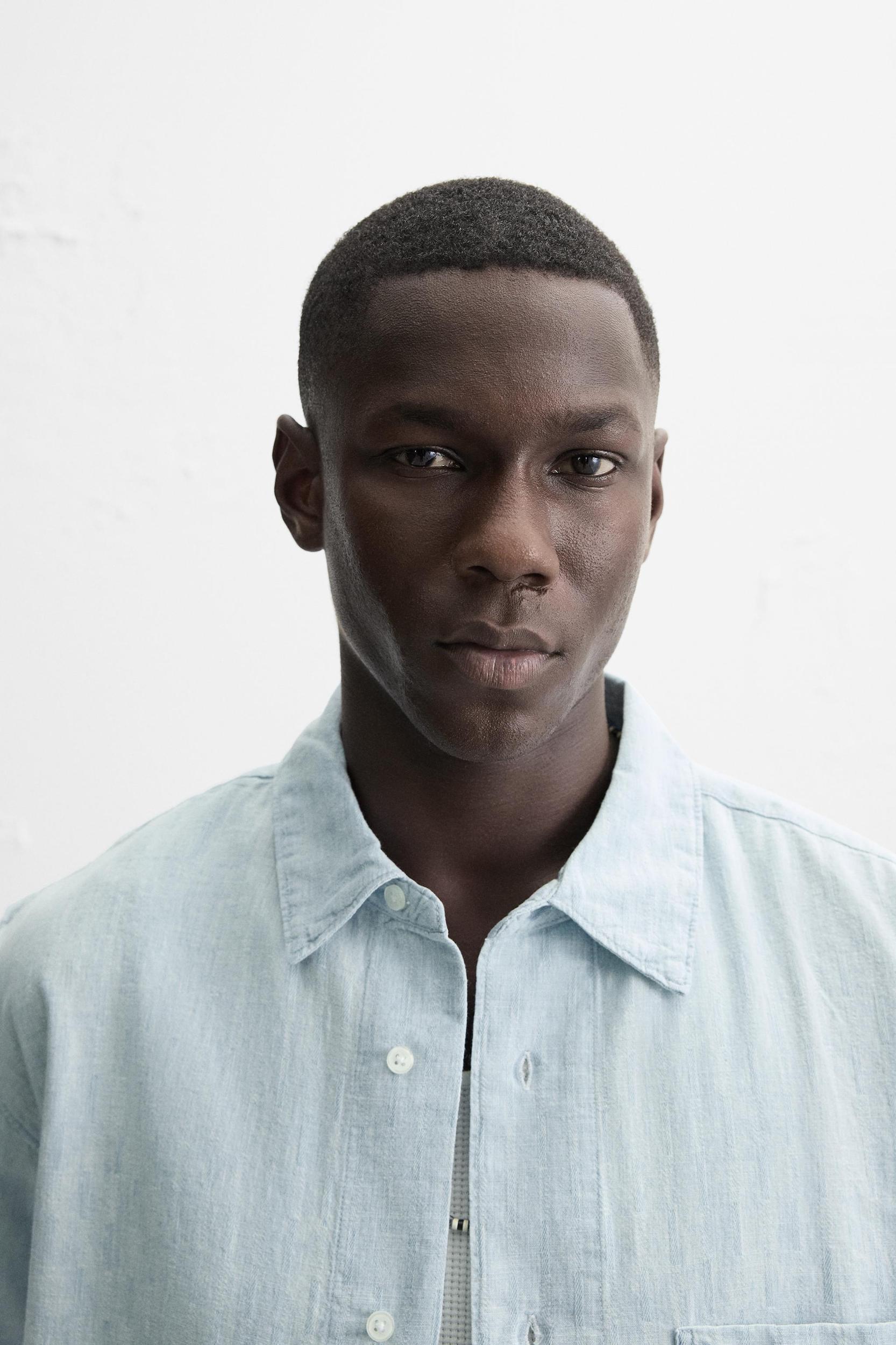 CONTRAST DENIM SHIRT Product Image