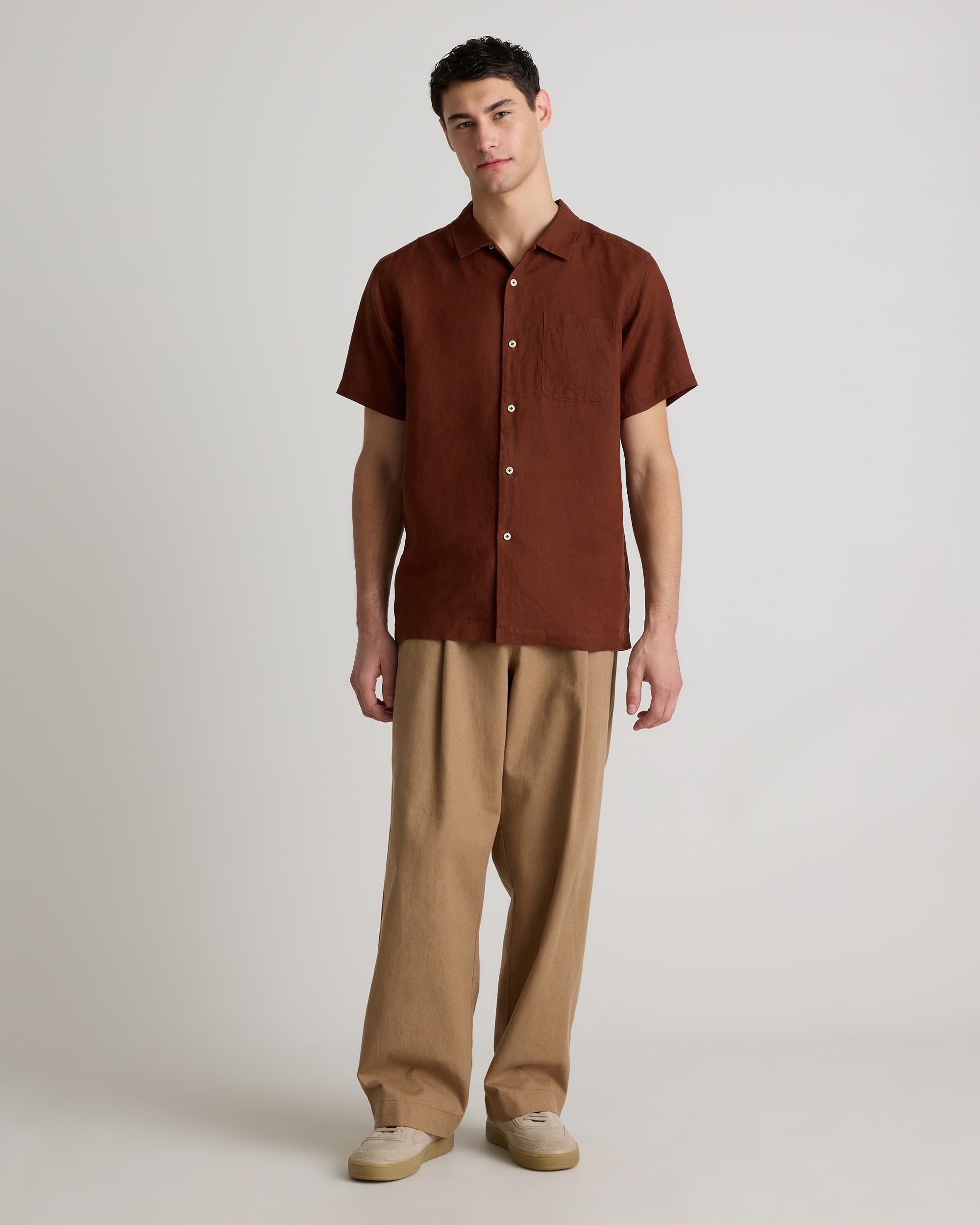 Quince | Men's 100% European Linen Camp Shirt Product Image