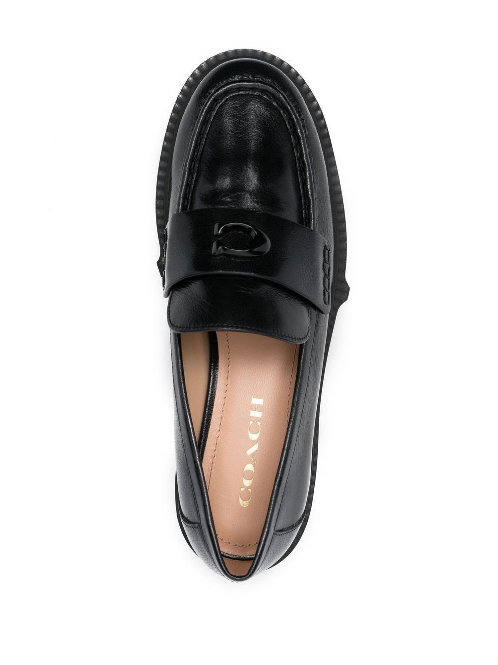 Leah chunky sole leather loafers Product Image