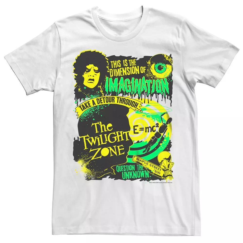 Men's The Twilight Zone Dimension Of Imagination Tee, Size: XS, White Product Image