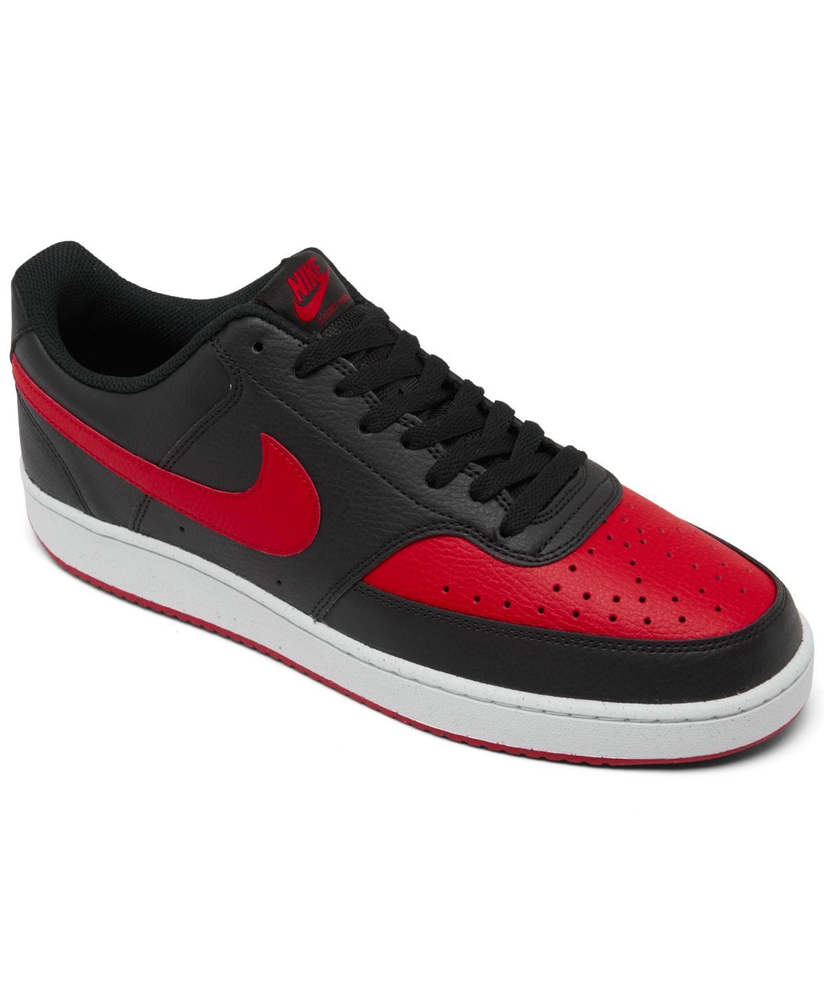 Nike Court Vision Men's Shoes, Size: 11.5, University Red White Product Image