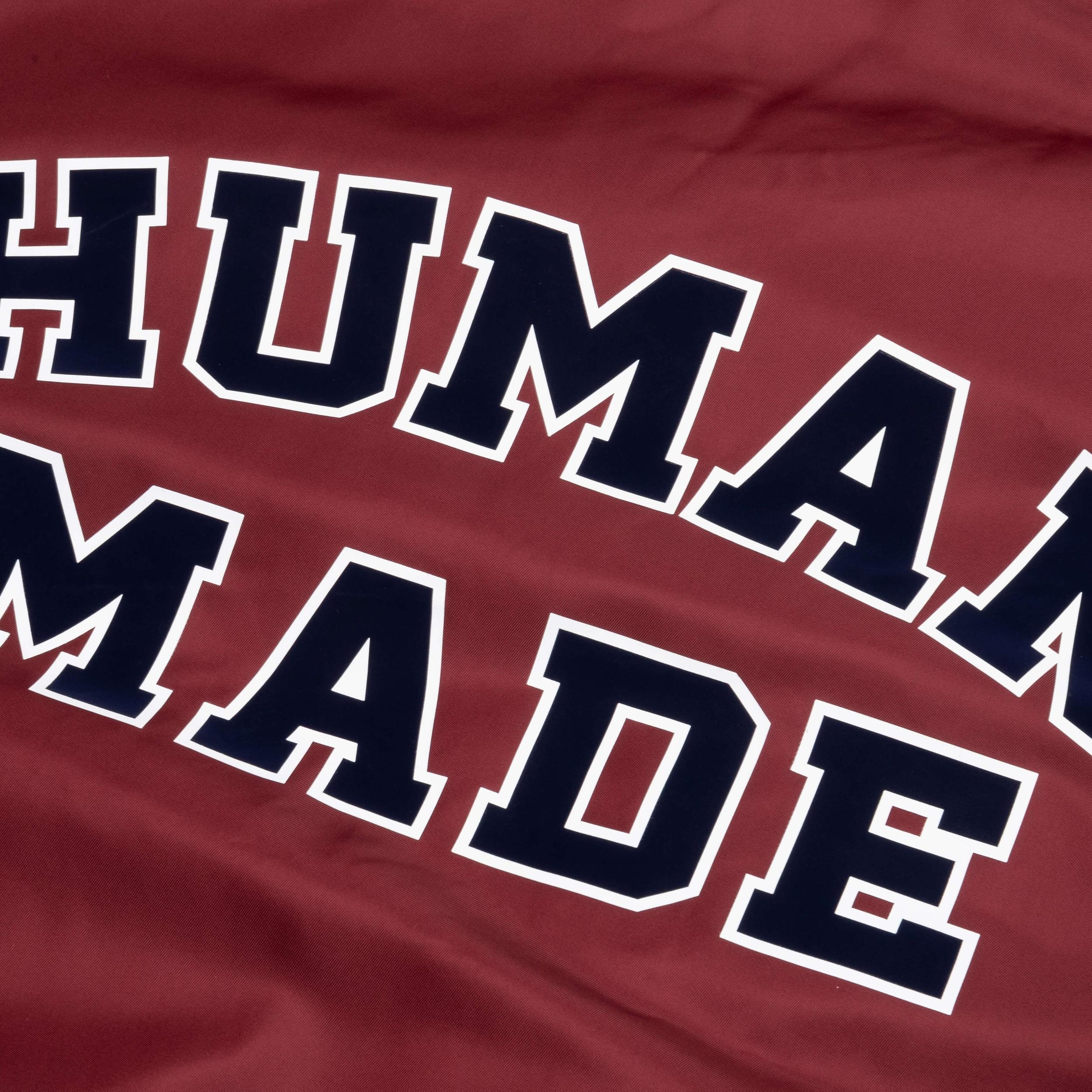 Nylon Stadium Jacket - Burgundy Male Product Image