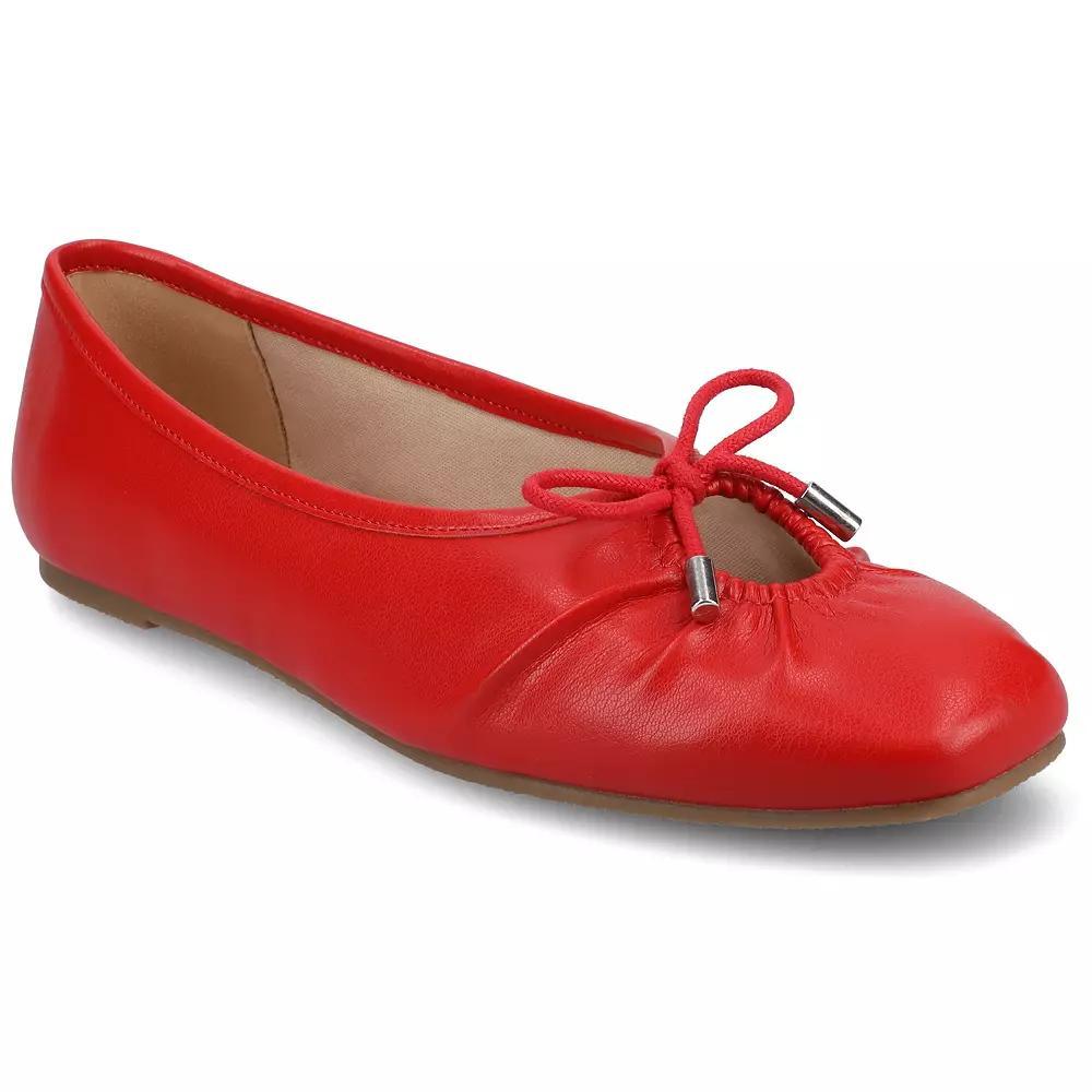 Journee Callee Medium and Wide Width Womens Ballet Bow Slip-On Dress Flats Product Image