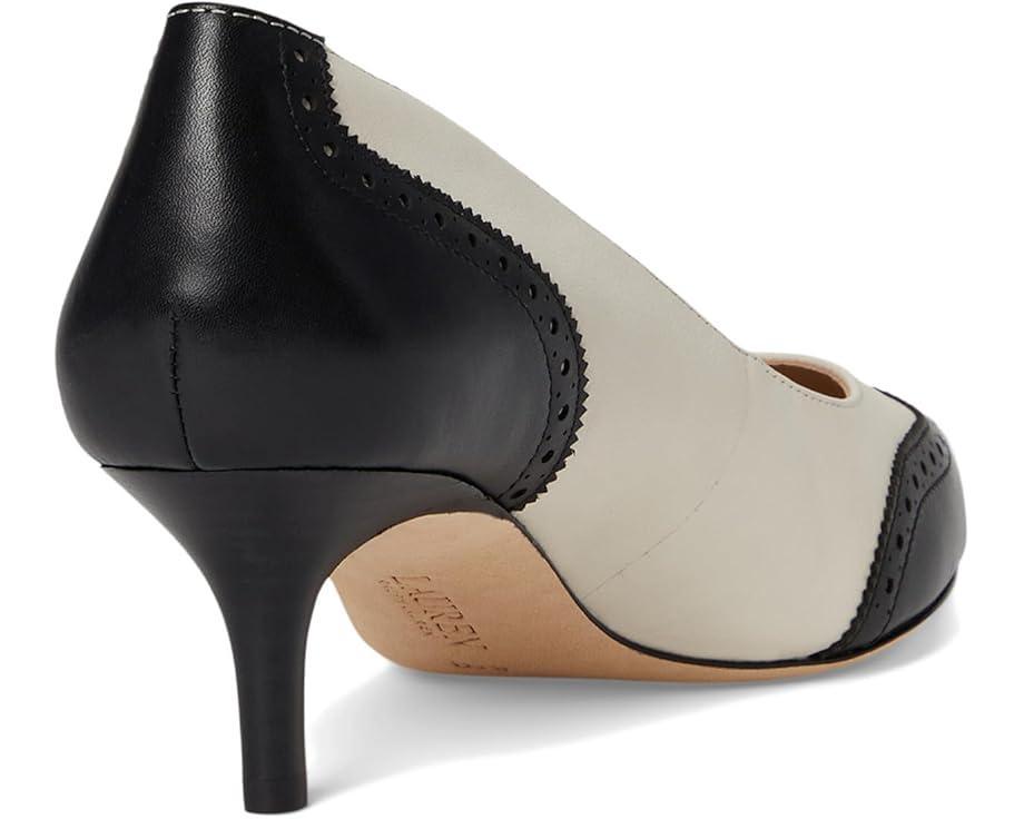 Women's Lauren Ralph Lauren Adrienne Leather Wingtip Pumps Product Image