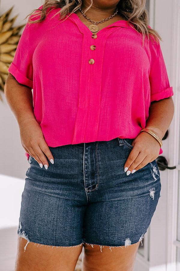 Judy Blue Eleanor High Waist Distressed Shorts Curves Product Image