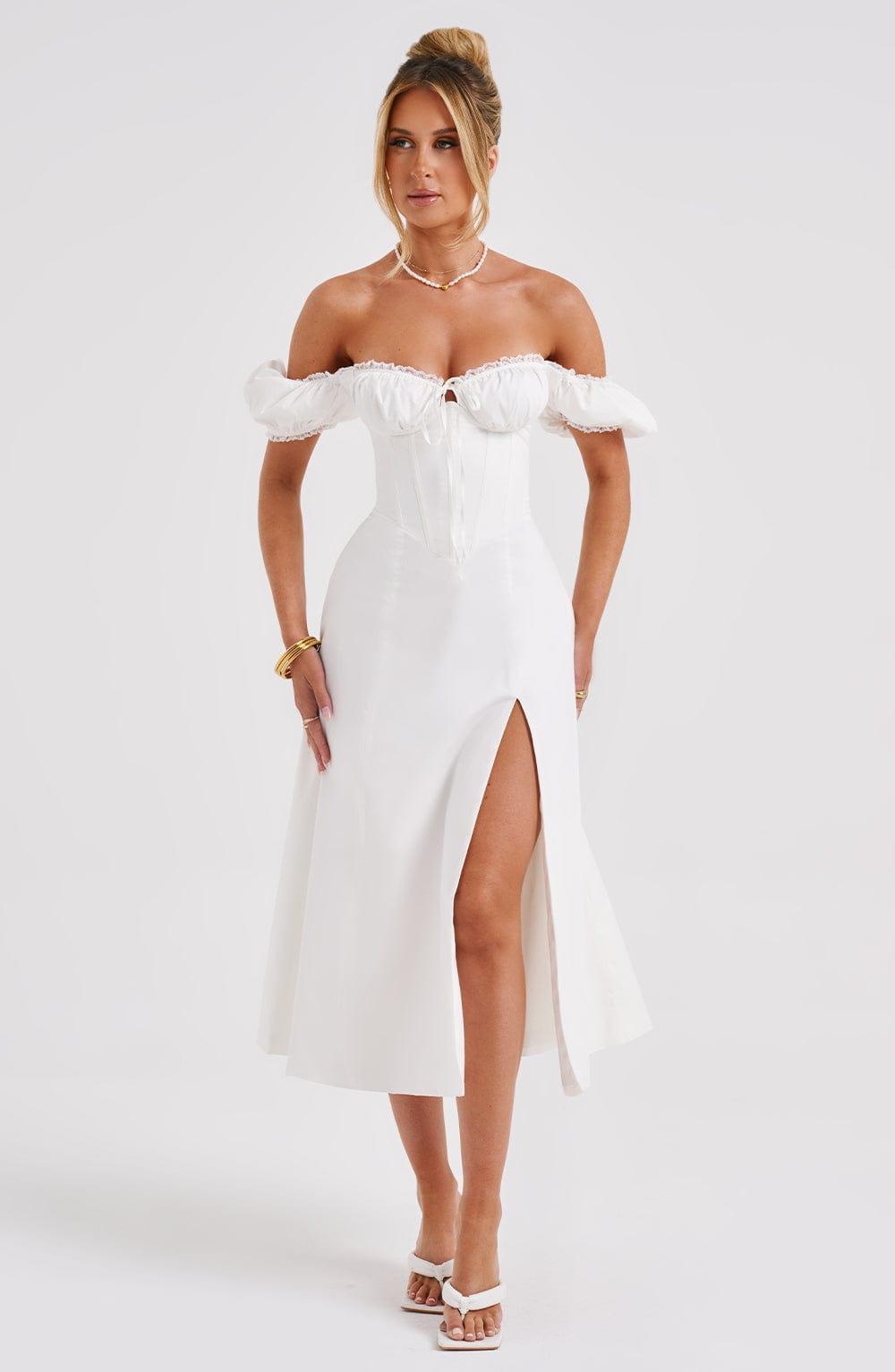 Courtney Midi Dress - Ivory Product Image