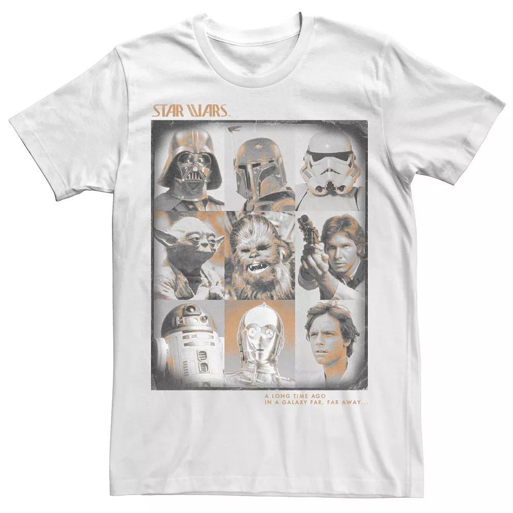Men's Star Wars Character Portraits Box Up Tee, Size: Small, White Product Image