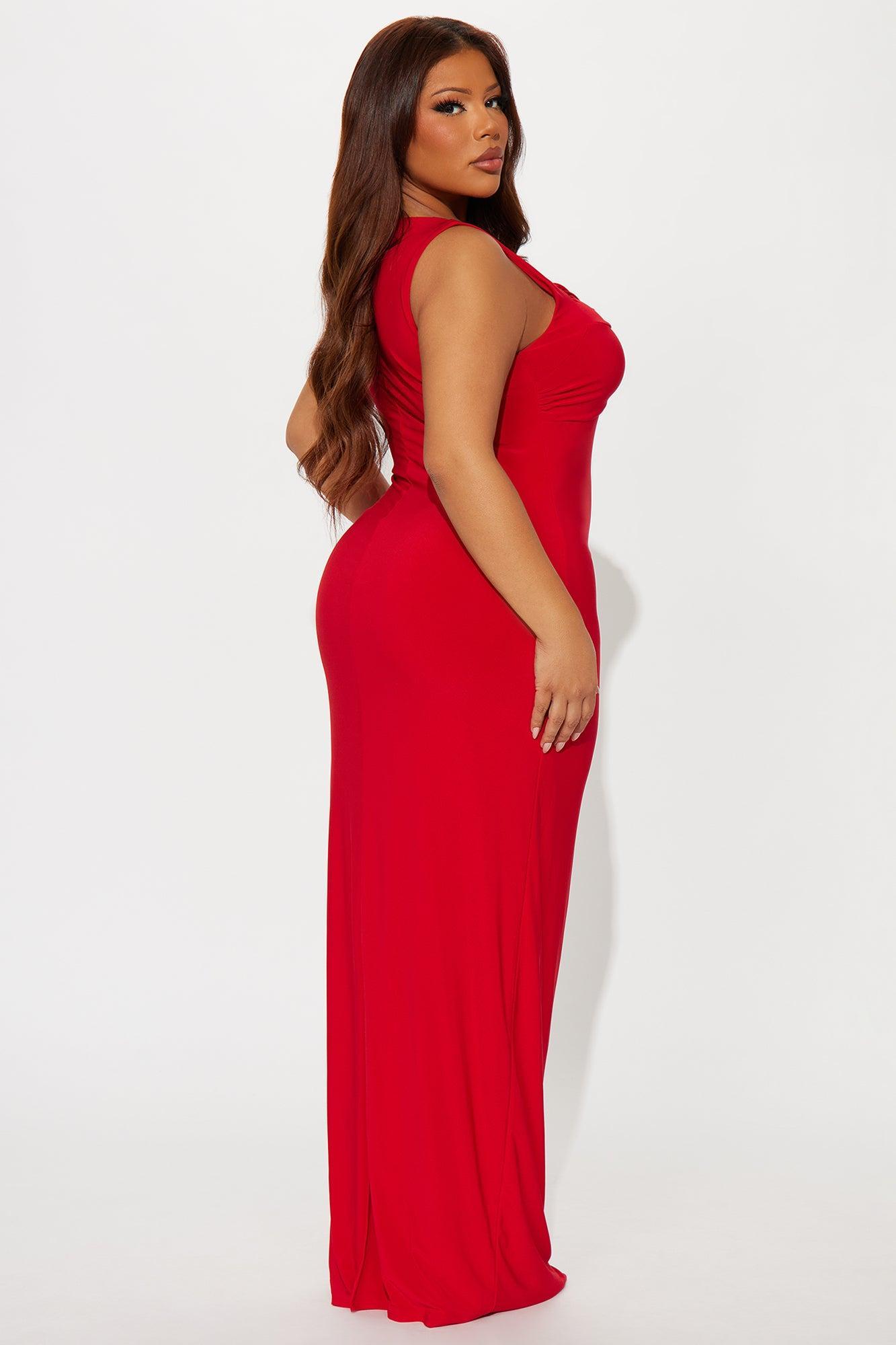 More Than Friends Maxi Dress - Red Product Image