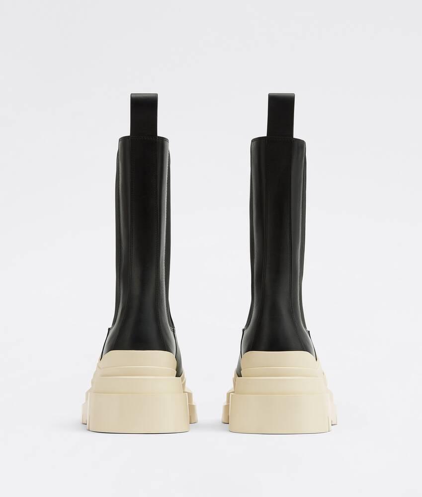 Women's Tire Chelsea Boot in Black / Sea salt Product Image