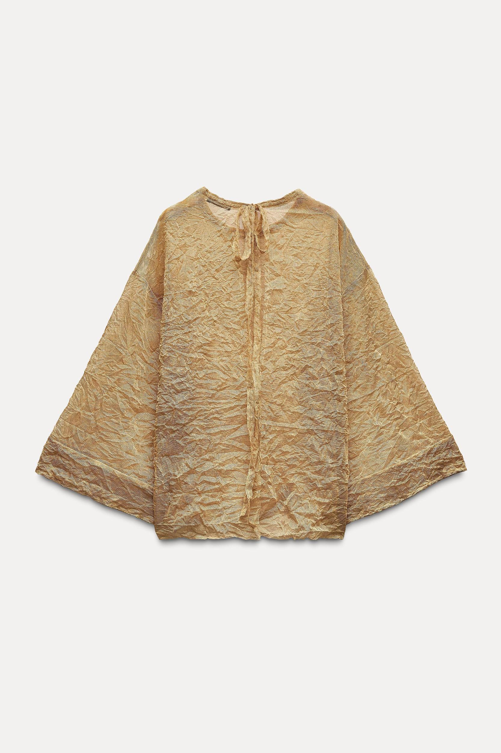WRINKLED KIMONO TOP Product Image