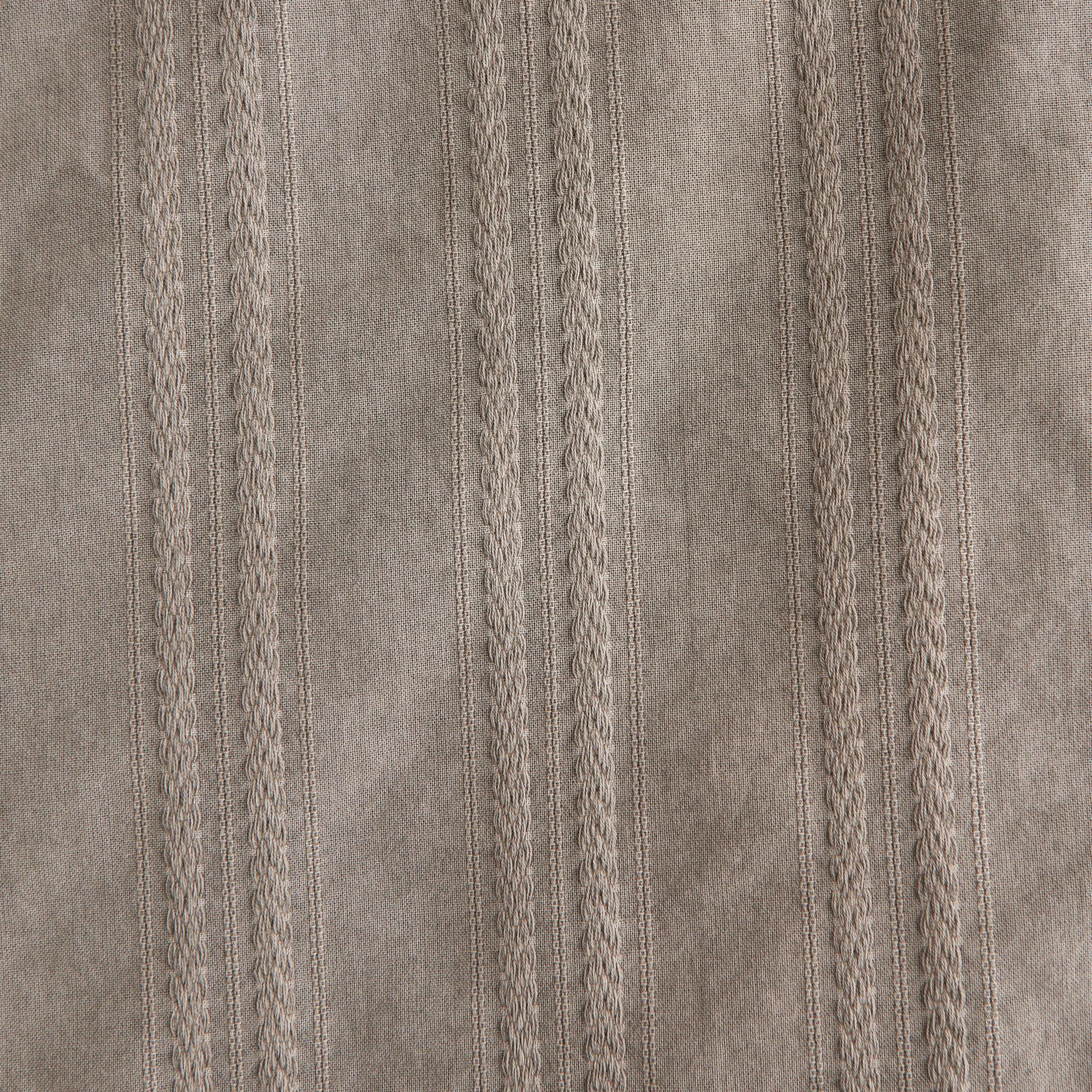 Camp Collar Braided Button-Up Shirt Product Image