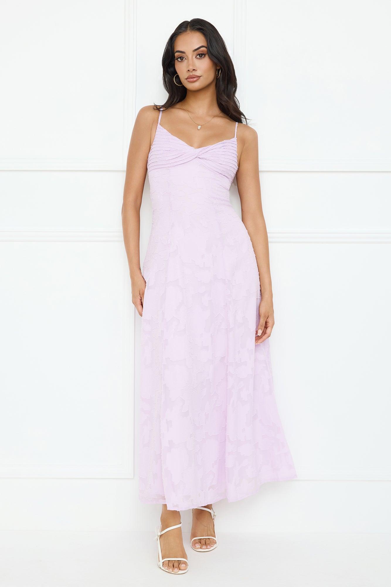 Pine Blossom Maxi Dress Lilac Product Image