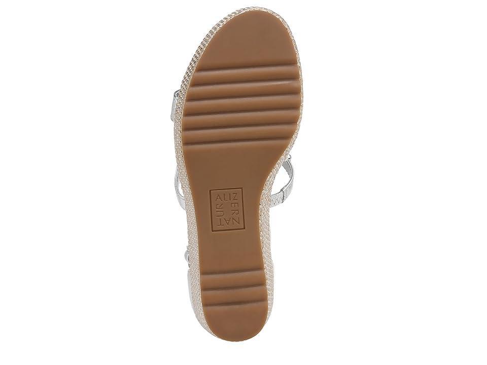 Naturalizer Serena Ankle Straps (Light Blue Metallic Leather) Women's Sandals Product Image