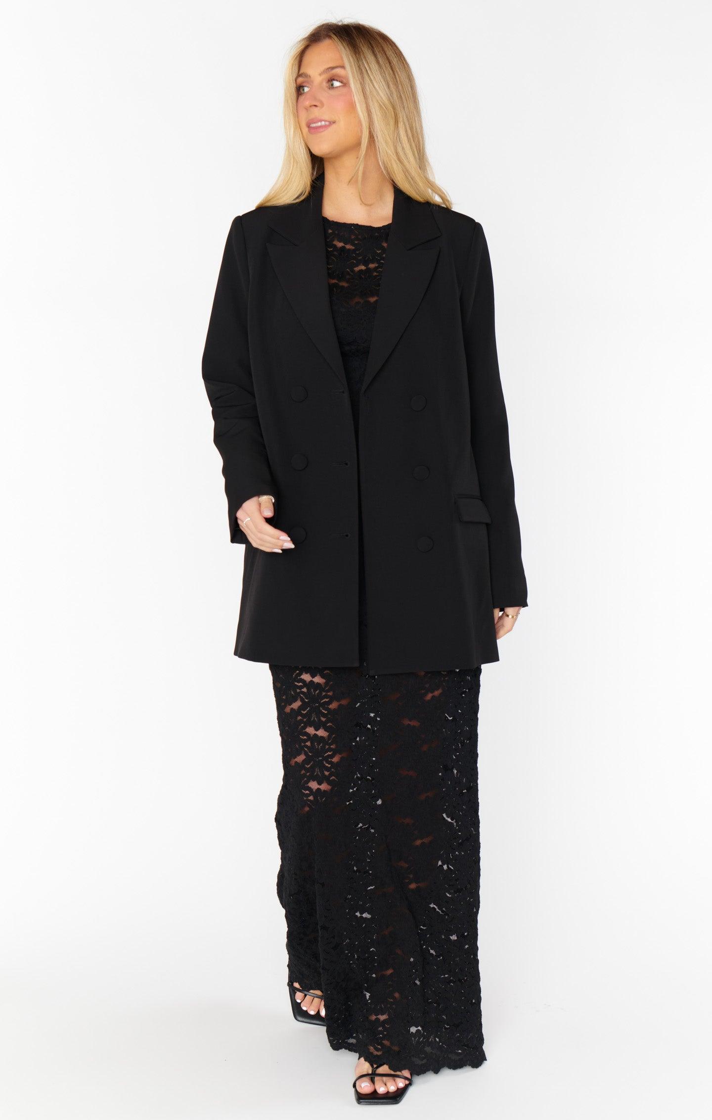 Anjelica Maxi Dress ~ Black Lace Product Image