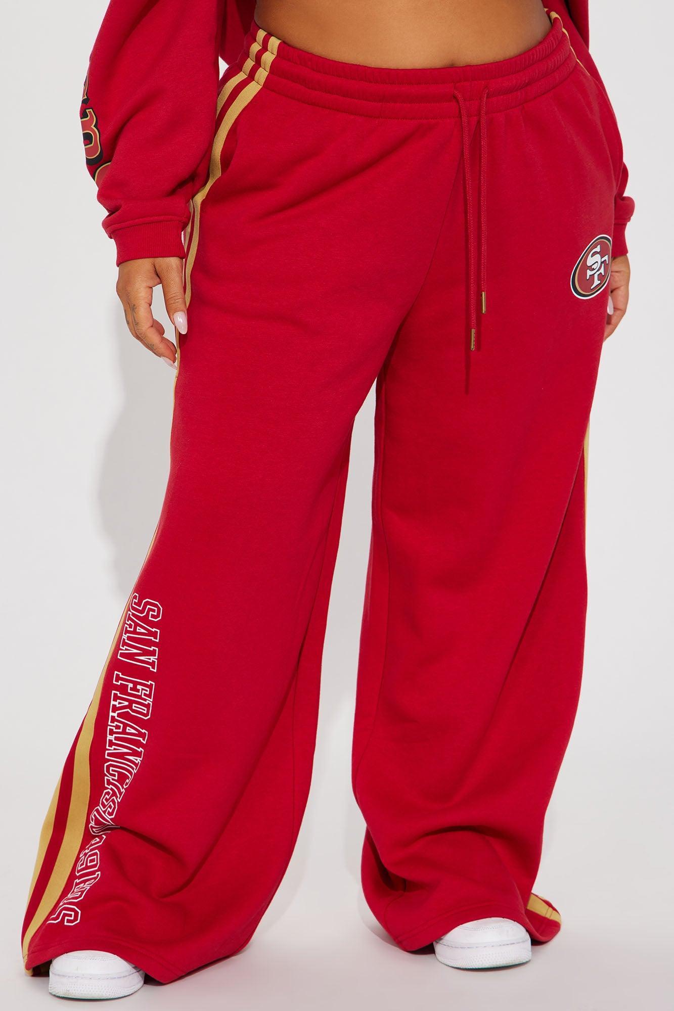 49ers Second Half Come-Back Wide Leg Pant - Red Female Product Image