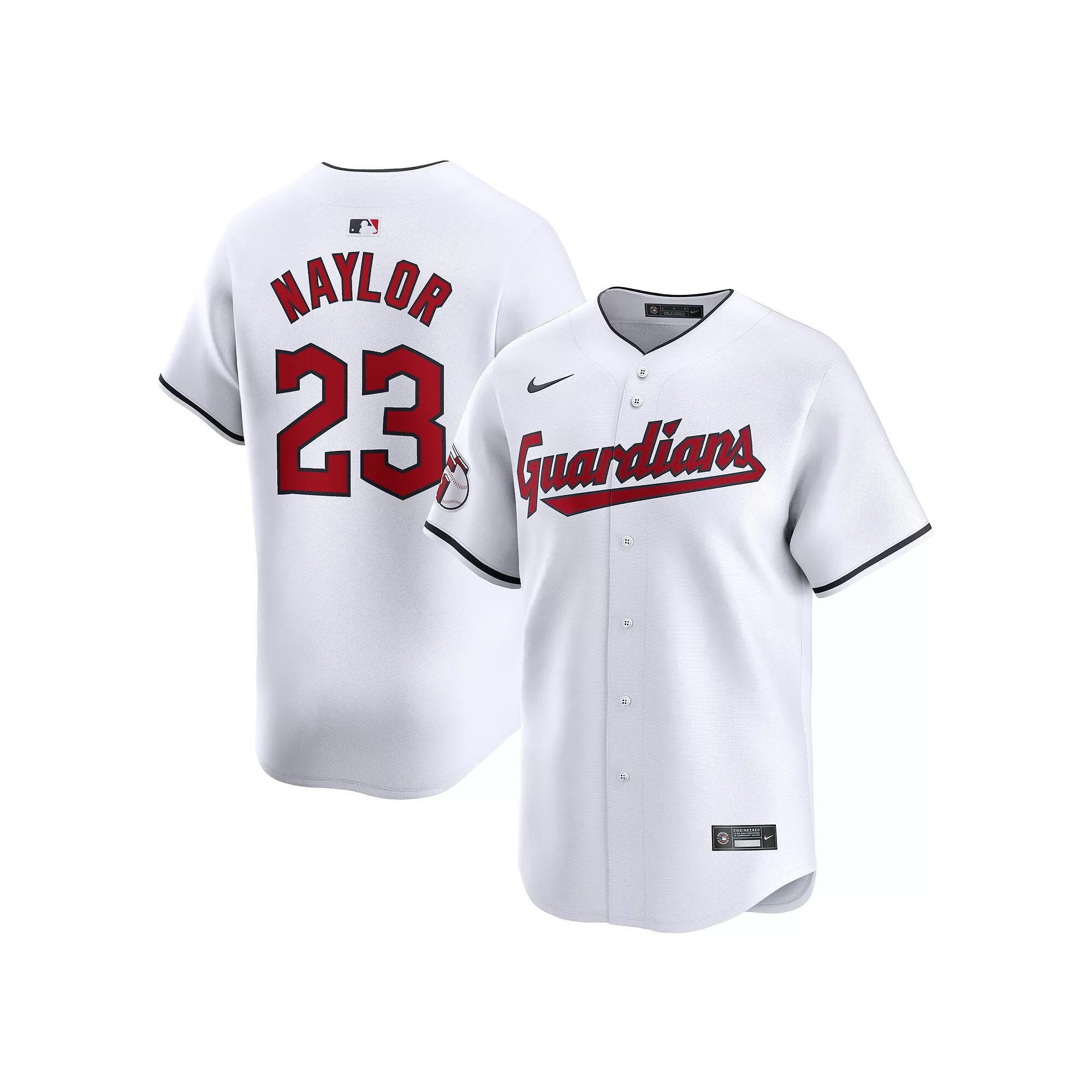 Men's Nike Bo Naylor White Cleveland Guardians Home Limited Player Jersey, Size: Small, Grd White Product Image