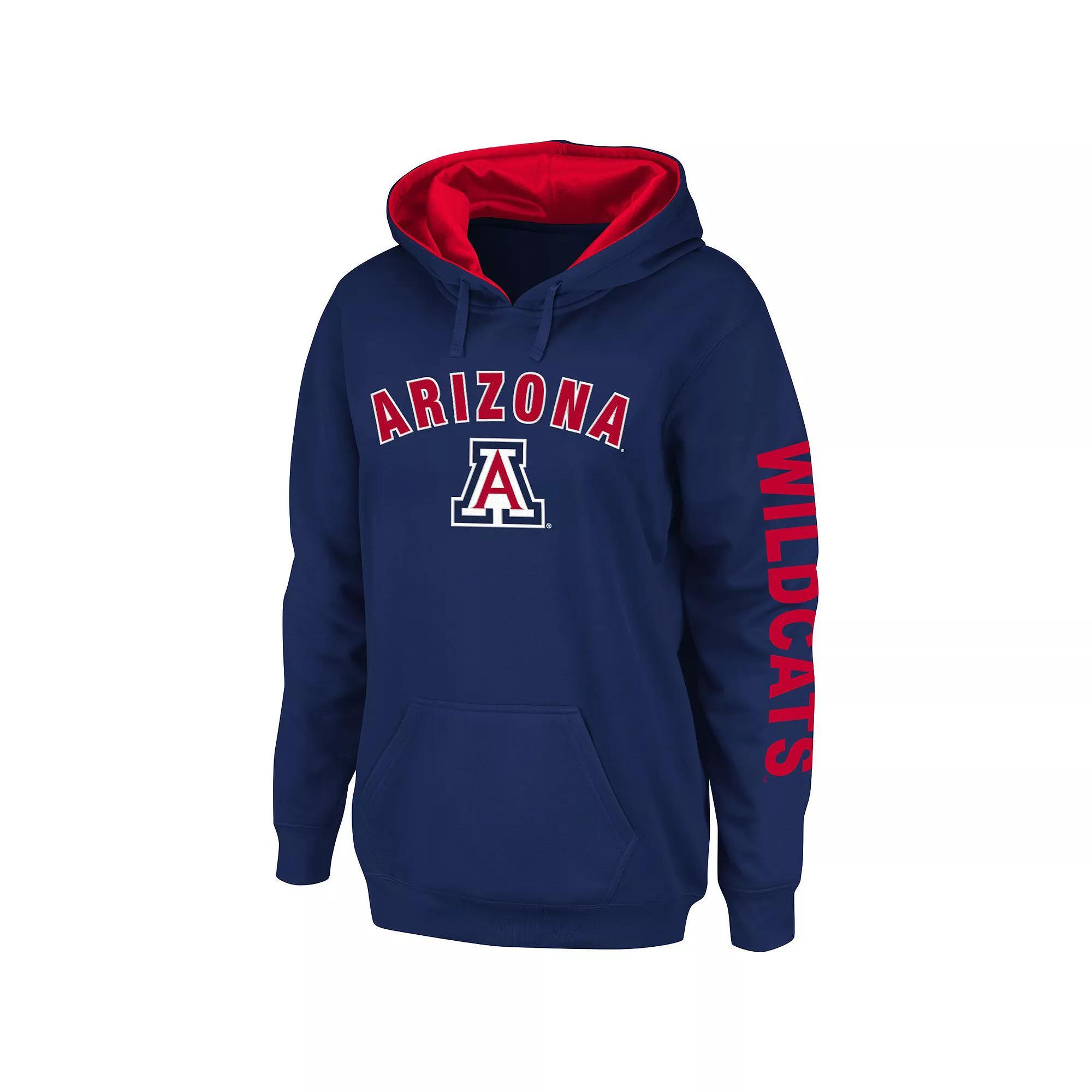 Women's Colosseum Navy Arizona Wildcats Loud and Proud Pullover Hoodie, Size: 2XL, Blue Product Image