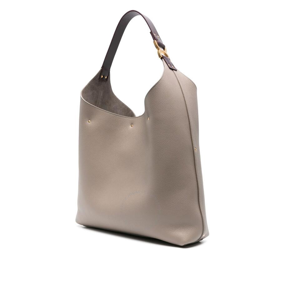 CHLOÉ Grey Marcie Leather Shoulder Bag Product Image
