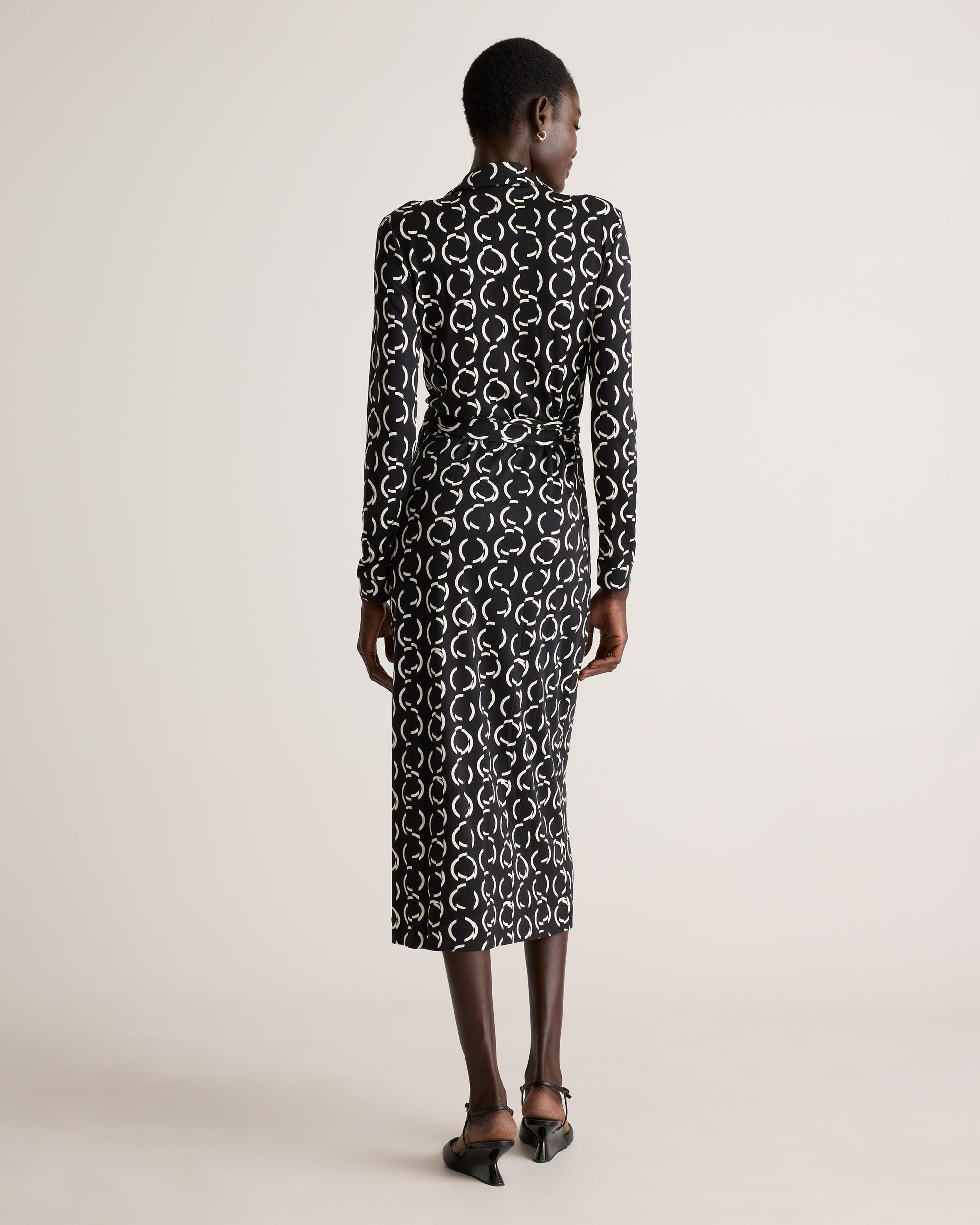 Quince | Women's 100% Silk Jersey Midi Wrap Dress Size XS Product Image