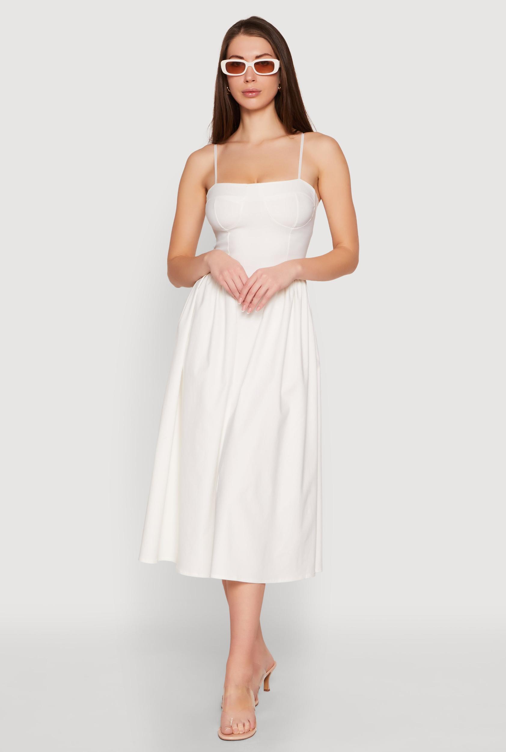 Womens Hyperstretch Bustier Midi Dress Product Image